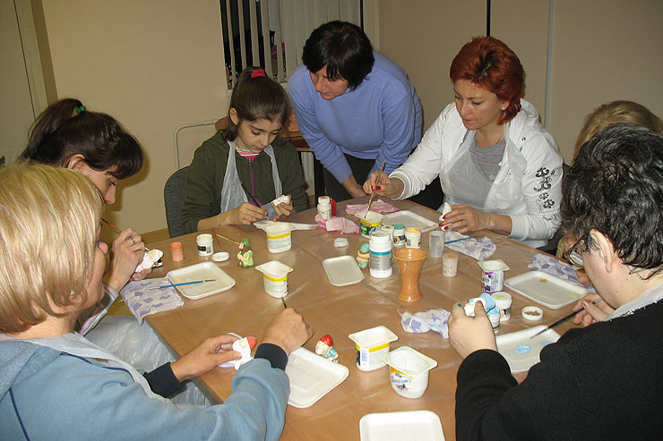 Занятие в Реабилитационном центре «Преодоление»