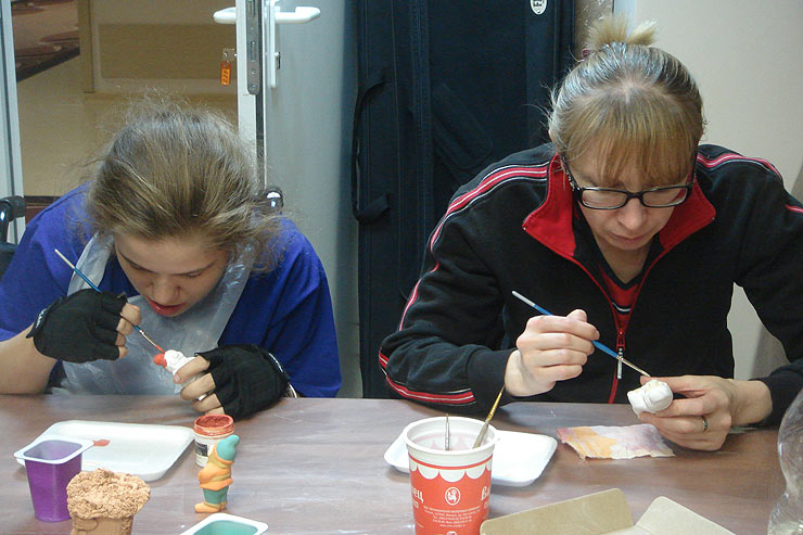 Занятие в Реабилитационном центре «Преодоление»